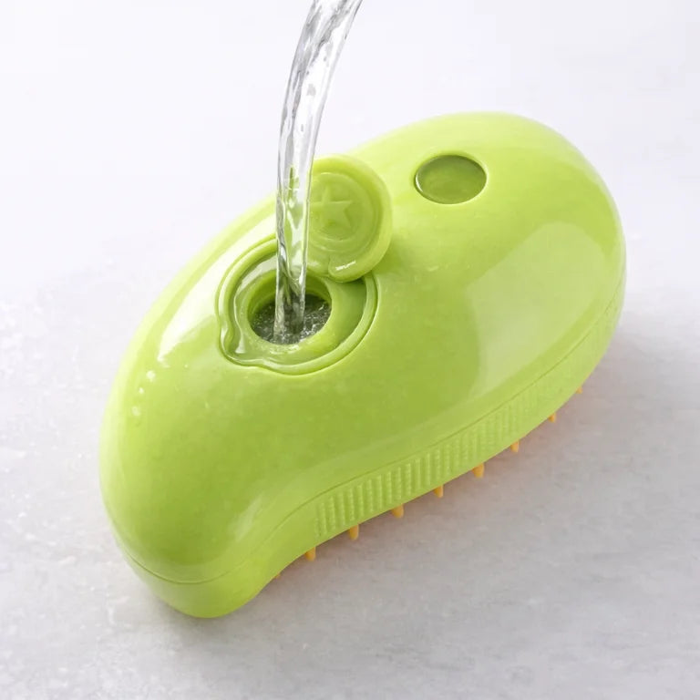 Brosse Vapeur 3 en 1 : Anti-poils, démêlage & massage