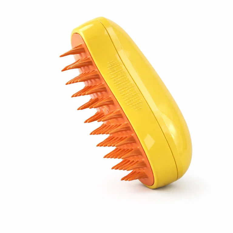 Brosse Vapeur 3 en 1 : Anti-poils, démêlage & massage